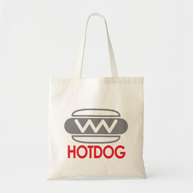 Sac fourre-tout de hamburger d'icône Hotdog (Devant)