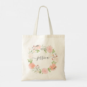 Sac fourre-tout de jardin à couronne rose