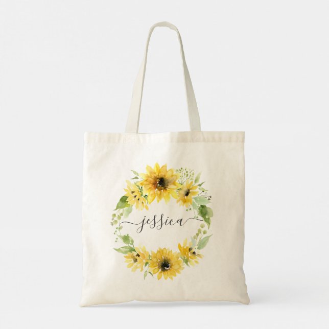 Sac fourre-tout de jardin tournesol élégant (Dos)