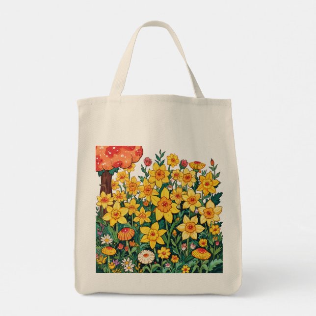 sac fourre-tout de jonquille (Dos)