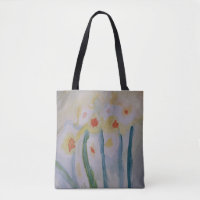 Sac fourre-tout de jonquilles Abstraites
