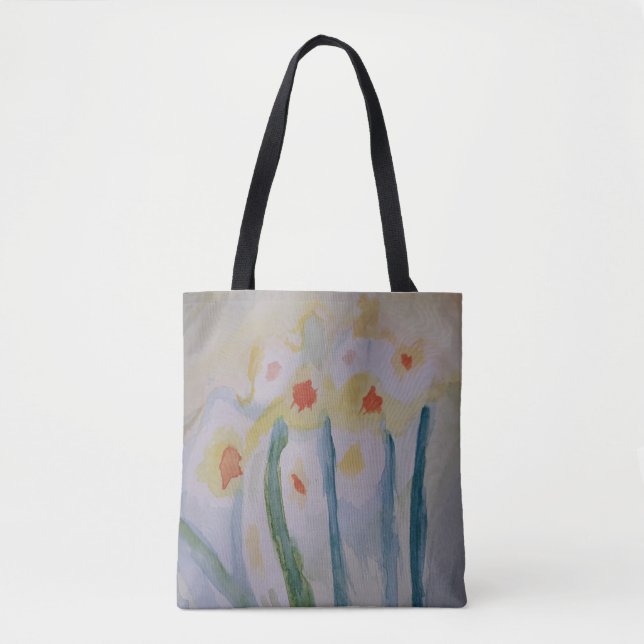 Sac fourre-tout de jonquilles Abstraites (Devant)