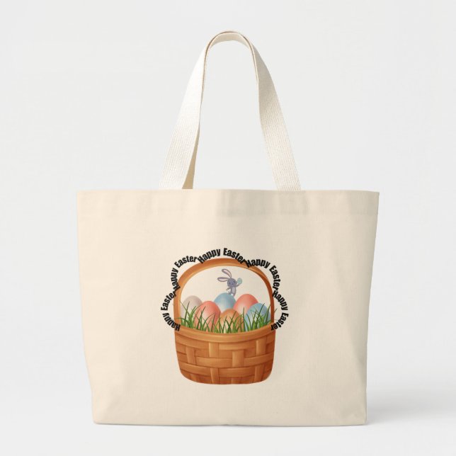Sac fourre-tout de la fête de Pâques - Lapin, Oeuf (Devant)