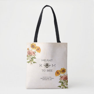 Sac fourre-tout de la mariée d'abeilles