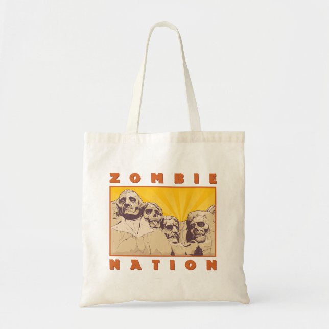 Sac fourre-tout de la nation Zombie—Designs nerdta (Devant)