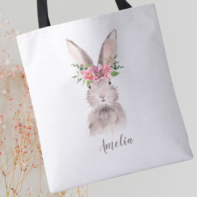 Sac fourre-tout de lapin mignon personnalisé (Créateur téléchargé)