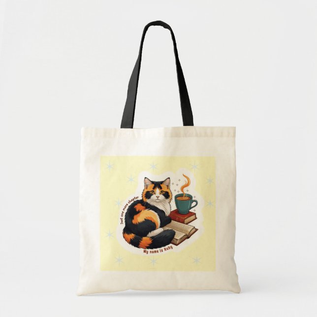 Sac fourre-tout de lecture personnalisé de chat ca (Devant)