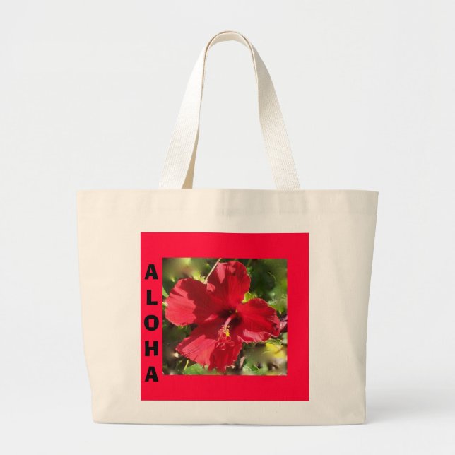 Sac fourre - tout de l'Hibiscus rouge hawaïen (Devant)