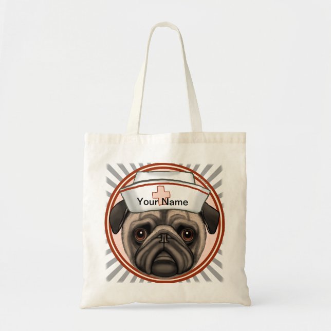 Sac fourre-tout de l'infirmière Pug (Devant)