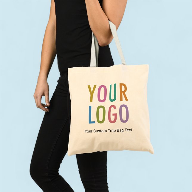Sac fourre-tout de logo double face 100% coton Pas (MISOOK 15.75 x 15.25 inch Tote Bag with Logo)
