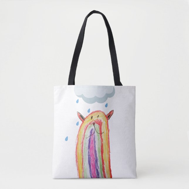 Sac fourre-tout de l'ours arc-en-ciel (Devant)