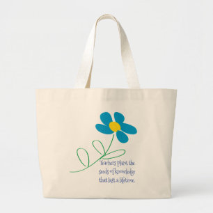 Sac fourre-tout de marguerite de l'enseignant
