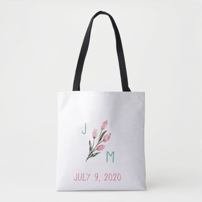 Sac fourre-tout de mariage Monogramme (Devant)