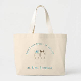 Sac fourre-tout de mariage sur la plage Mr & Mrs F