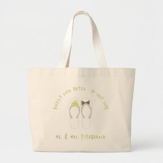 Sac fourre-tout de mariage sur la plage Mr & Mrs F