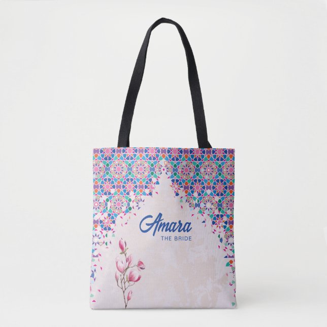Sac fourre-tout de mariée | Arche de mosaïque colo (Devant)