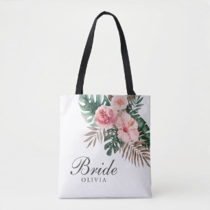 Sac fourre-tout de mariée tropicale Boho