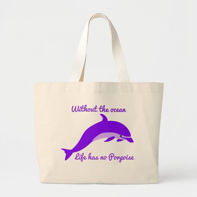 Sac fourre-tout de marsouin pourpre (Devant)