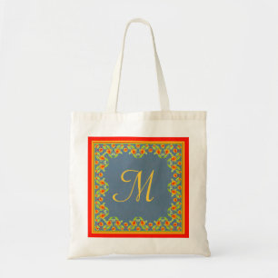 Sac fourre-tout de Monogramme frontalier Marigolds