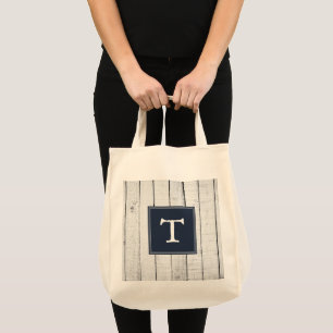 Sac fourre-tout de monogramme rustique de la Marin