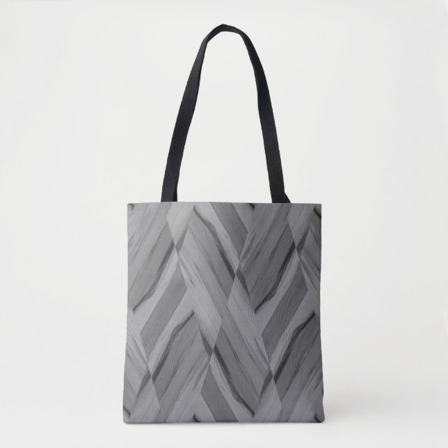 Sac fourre-tout de Motif en marbre gris complexe (Devant)