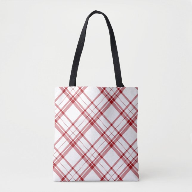 Sac fourre-tout de Motif rouge et blanc (Devant)