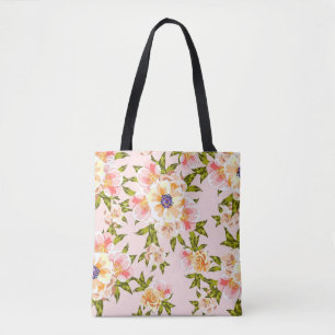 Sac fourre-tout de motifs floraux colorés et invis
