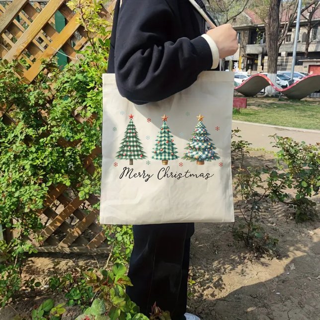 Sac fourre-tout de Noël, Joyeux sac fourre-tout de (holiday gift tote, christmas gift for her, personalized christmas bag, christmas shopper tote,)