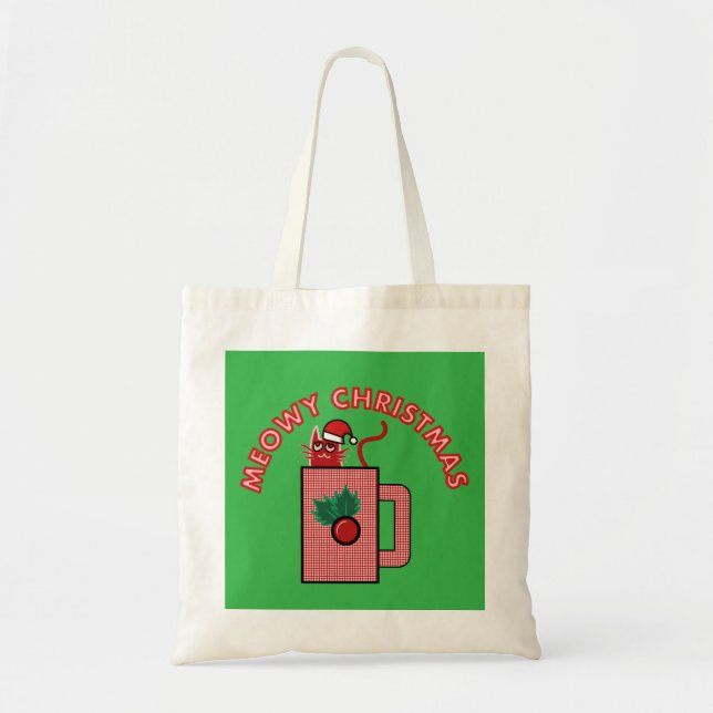 Sac fourre-tout de Noël MEOWY à petit prix (Devant)