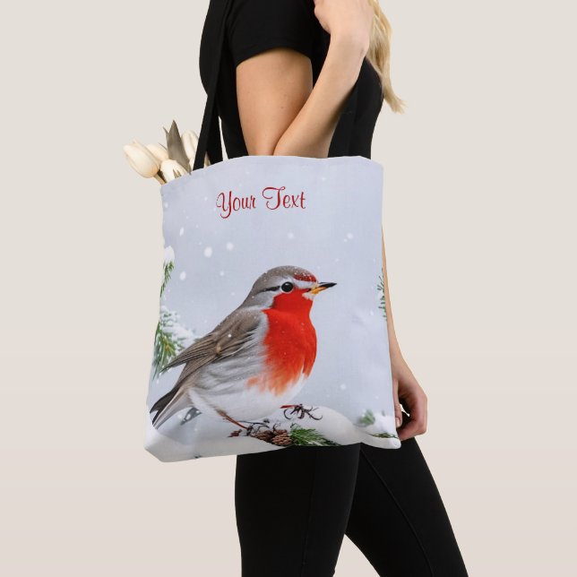 Sac fourre-tout de Noël Red Robin (De près)