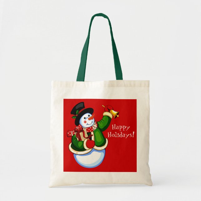 Sac fourre-tout de Noël Snowman (Devant)