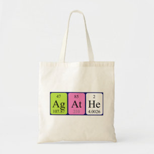 Sac fourre-tout de nom de table périodique