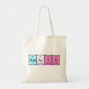 Sac fourre-tout de nom de table périodique Amaris