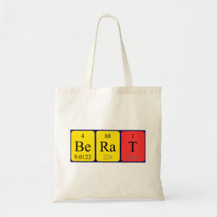 Sac fourre-tout de nom de table périodique Berat