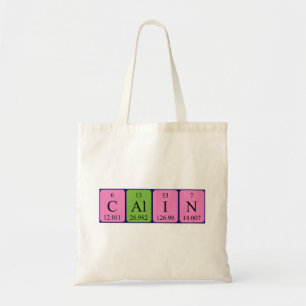 Sac fourre-tout de nom de table périodique Calin