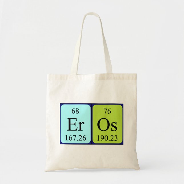 Sac fourre-tout de nom de table périodique Eros (Devant)