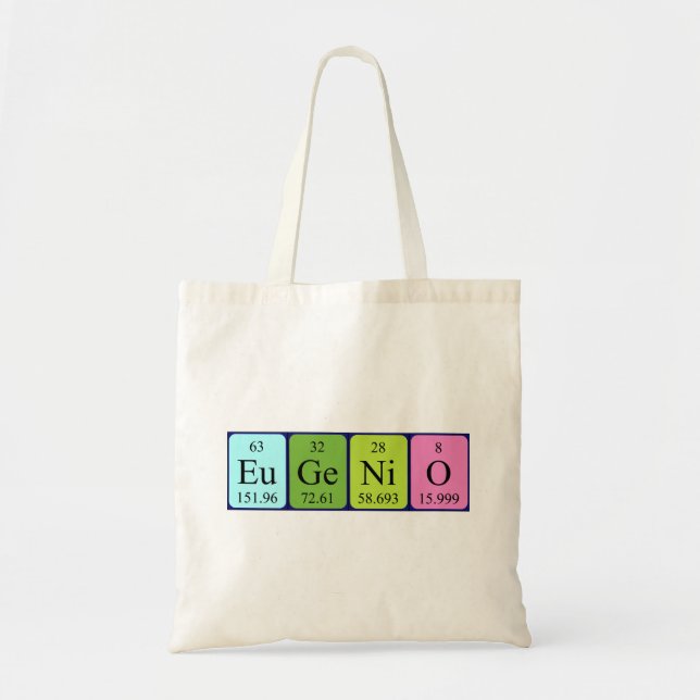 Sac fourre-tout de nom de table périodique Eugenio (Devant)