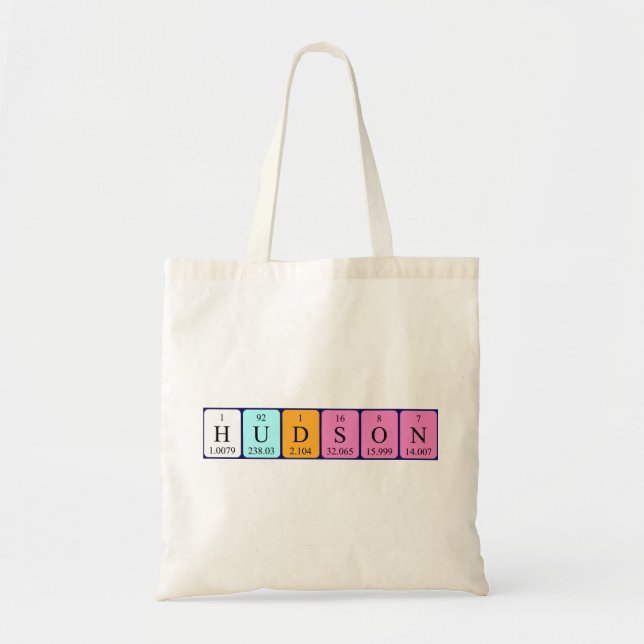Sac fourre-tout de nom de table périodique Hudson (Devant)