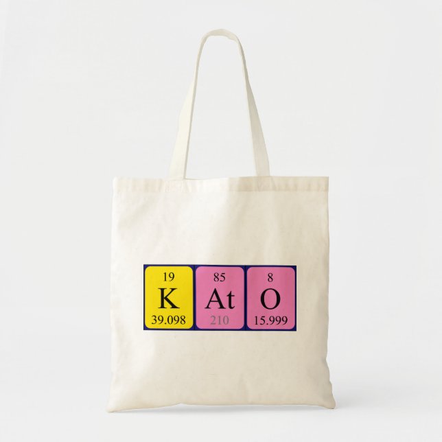 Sac fourre-tout de nom de table périodique Kato (Devant)