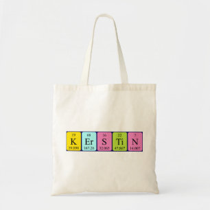 Sac fourre-tout de nom de table périodique Kerstin