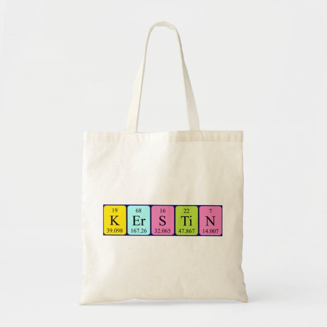 Sac fourre-tout de nom de table périodique Kerstin (Devant)