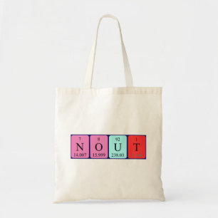 Sac fourre-tout de nom de table périodique Nout