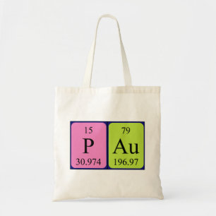 Sac fourre-tout de nom de table périodique Pau