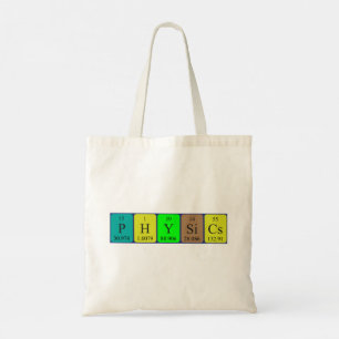 Sac fourre-tout de nom de table périodique physiqu