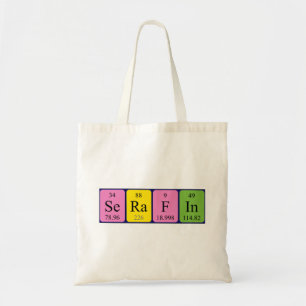 Sac fourre-tout de nom de table périodique Serafin