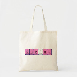 Sac fourre-tout de nom de table périodique Stepho