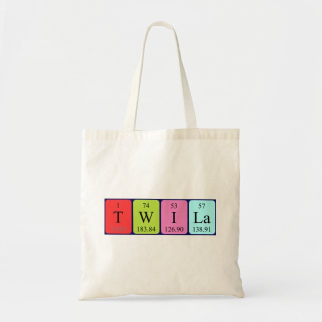 Sac fourre-tout de nom de table périodique Twila (Devant)