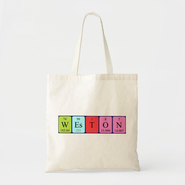 Sac fourre-tout de nom de table périodique Weston (Devant)