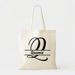 sac fourre-tout de nom personnalisé, lettre person