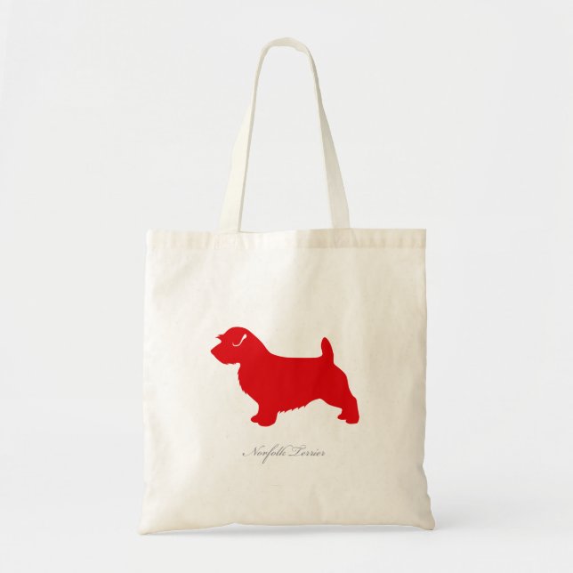 Sac fourre-tout de Norfolk Terrier (silhouette (Devant)